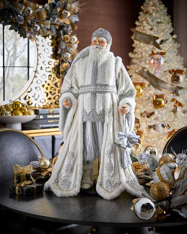 Silver Bells Santa Doll